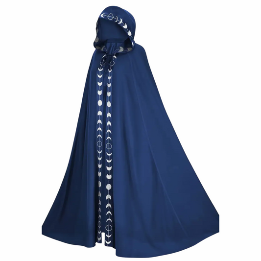 Royal Blue Moon Phase Cloak